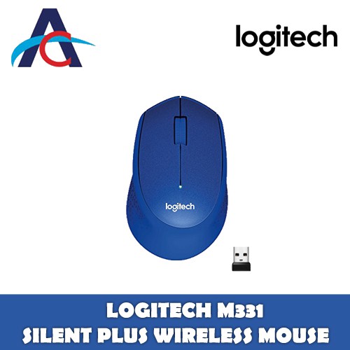 Logitech M331 Silent Plus Wireless Mouse (Blue) | Shopee Singapore
