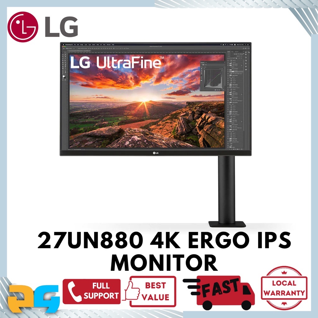 LG 27UN880 UltraFine 4K IPS Ergo Monitor | Shopee Singapore