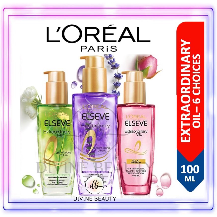 L'Oréal Paris Elseve Extraordinary Oil-All Hair Types / Hair Treatment ...
