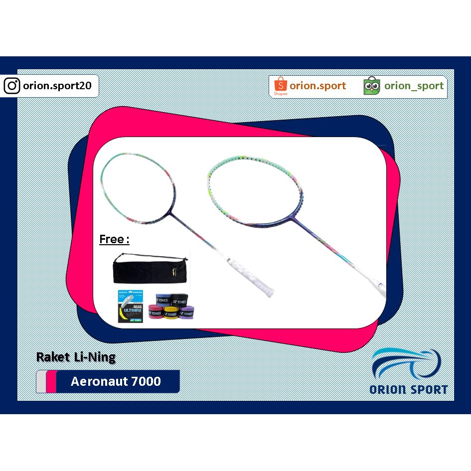 Li-Ning Aeronaut Racket 7000 grade Ori | Shopee Singapore
