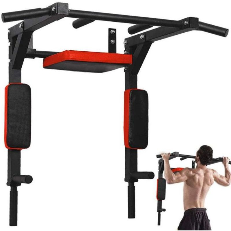 MAXSTRENGTH Power Tower Verstelbaar Dip Station Pull Up Bar Push Up en Dip Stands Multifunctionele Training Pull Up Bar Fitness Apparatuur voor Thuis Gym (Premium