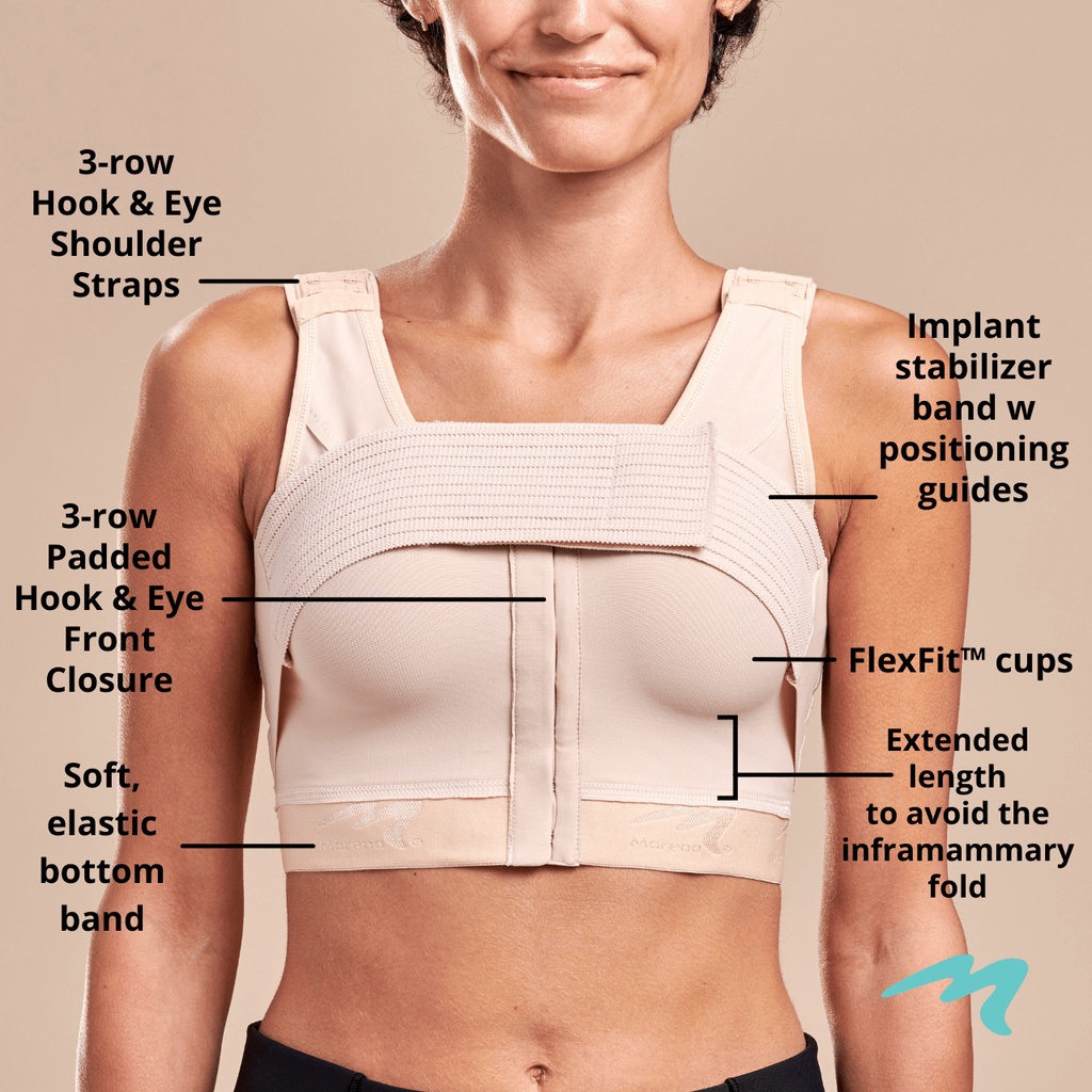 Buy Marena Post-Surgical Compression Bra with 2 Elastic Band