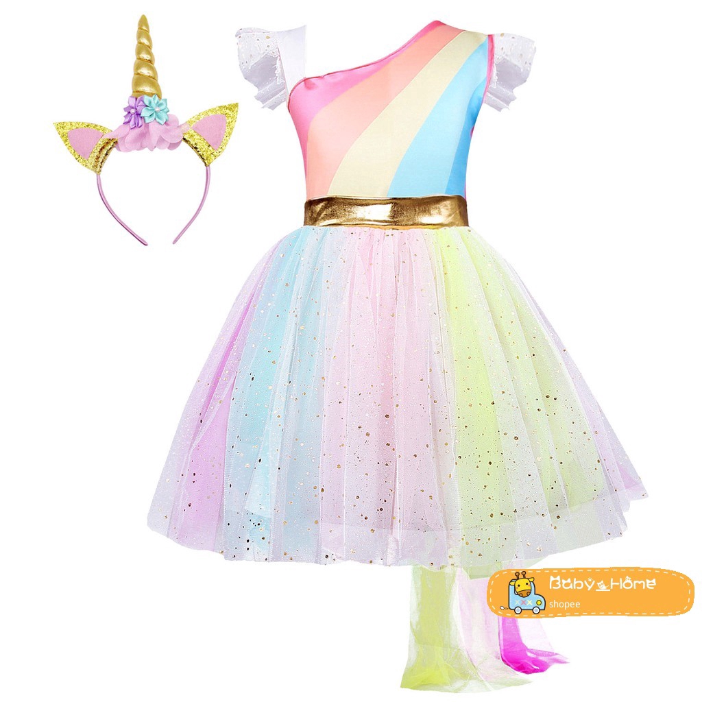 Rainbow unicorn fancy on sale dress