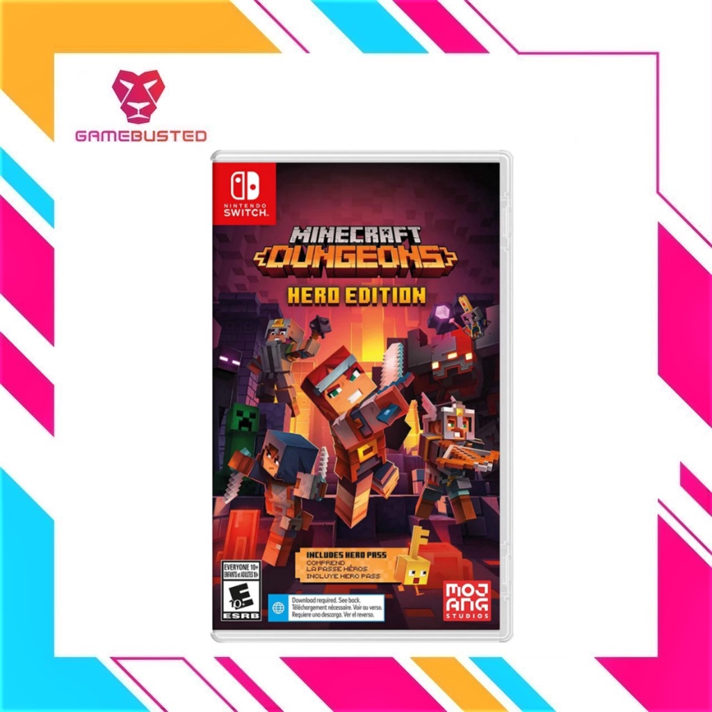 Nintendo Switch Minecraft Dungeons Hero Edition Shopee Singapore