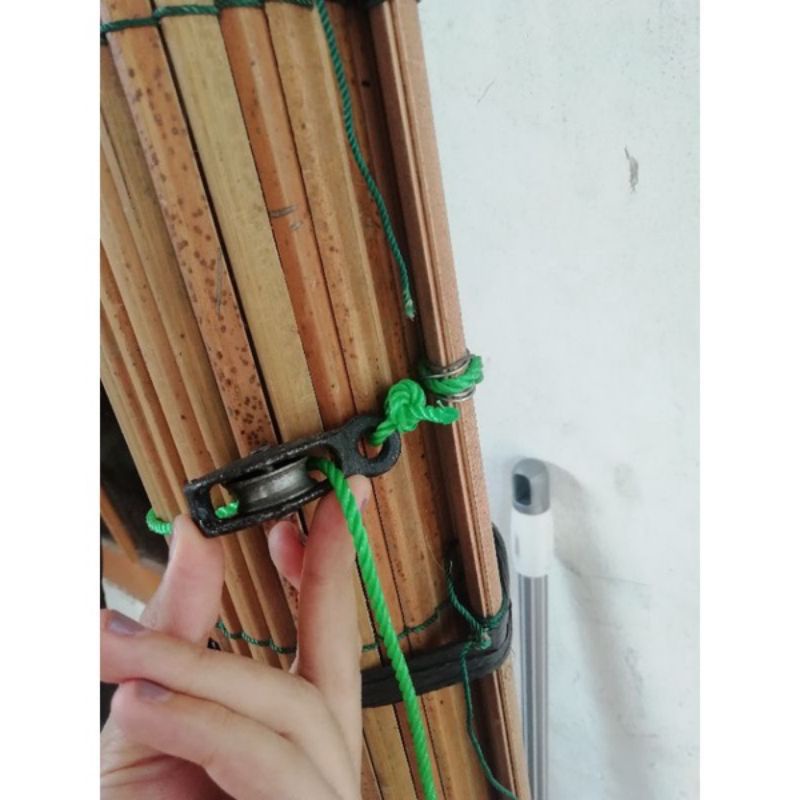 Pulley Rope For Curtain Includes Rope And Roller Pulley | Shopee Singapore