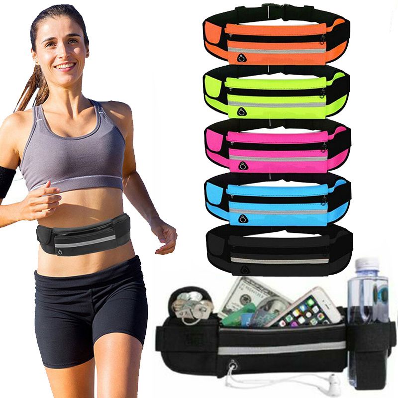 Waterproof Running Belt Bum Waist Pouch Fanny Pack Camping Sport Hiking ...