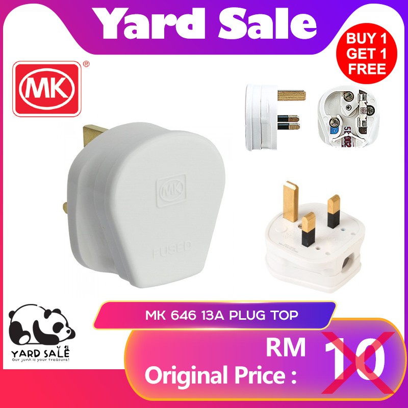 Yard - MK 646 / MK654 / MK 13A 3 PIN PLUG TOP SIRIM (BUY 1 FREE 1 ...