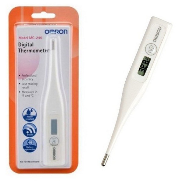 Omron Digital Thermometer MC-246 / Pengukur Suhu Panas Tubuh Badan / alat Deteksi Demam / Alat medis - Gambar 2
