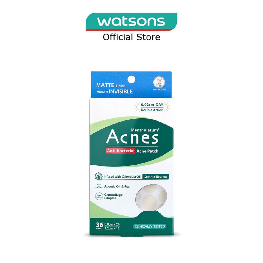 ACNES Anti-Bacterial Invisibly Thin Acne Patch with Calendula Extract ...