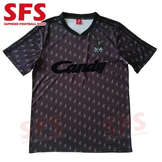 Liverpool FC - Adult Retro Candy Away Shirt - Grey - Polyester