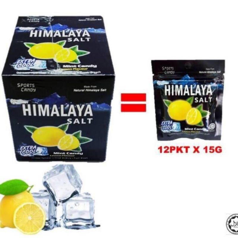 4 box Himalaya Salt Sport Candy / Lemon Mint Flavor / Pack of 12 / Extra  Cool