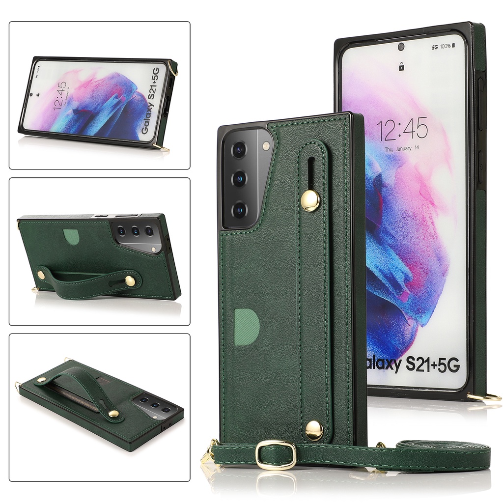 Samsung S23 Ultra S10 Plus S24U S24 Ultra Card Case With Strap Lanyard ...