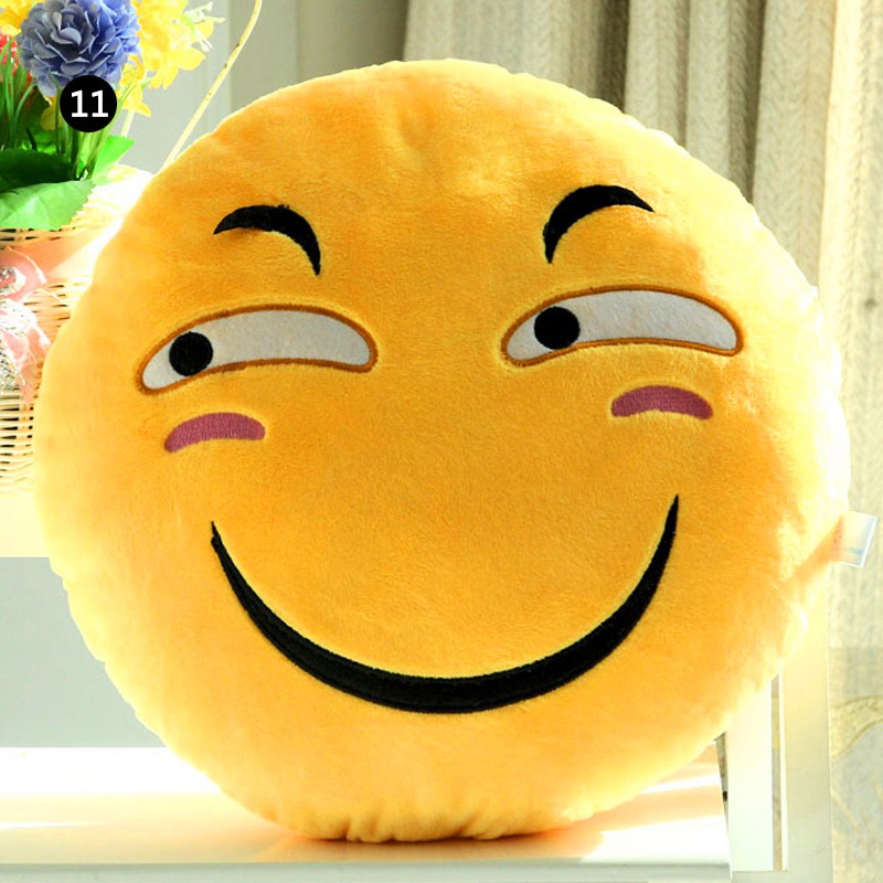 Emoticon Smile Face Plush Pillow (Available in a pack of 6