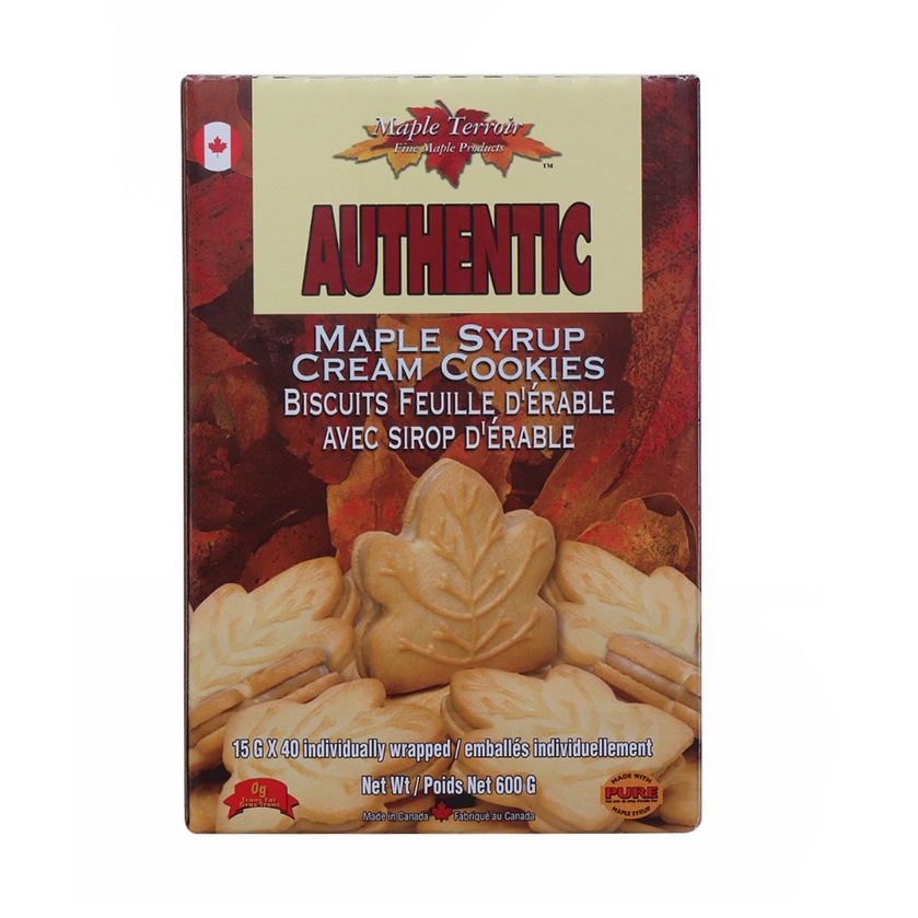 [Maple Teroir]Maple Syrup Cream Cookies 600g Shopee Singapore