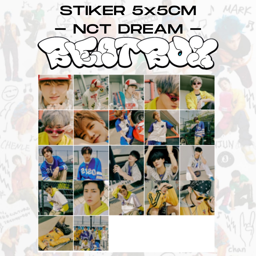 Random STICKERS NCT DREAM BEATBOX - FANKIT NCT DREAM - STICKERS 5X5 CM ...