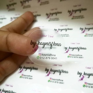 Transparent Sticker/ Transparent OPP Sticker + Gloss Laminate