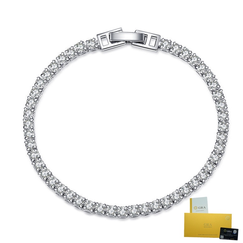 [with Gra Certificate]Classic Tennis Bracelet Luxury Moissanite Bracelet Noble Full Diamond Bracelet Fine Jewelry