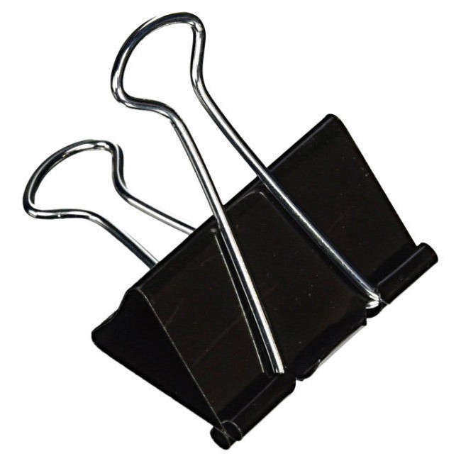 12pcs/box Binder Clip / Double Clip / Paper Black Clip (15mm 19mm 25mm ...