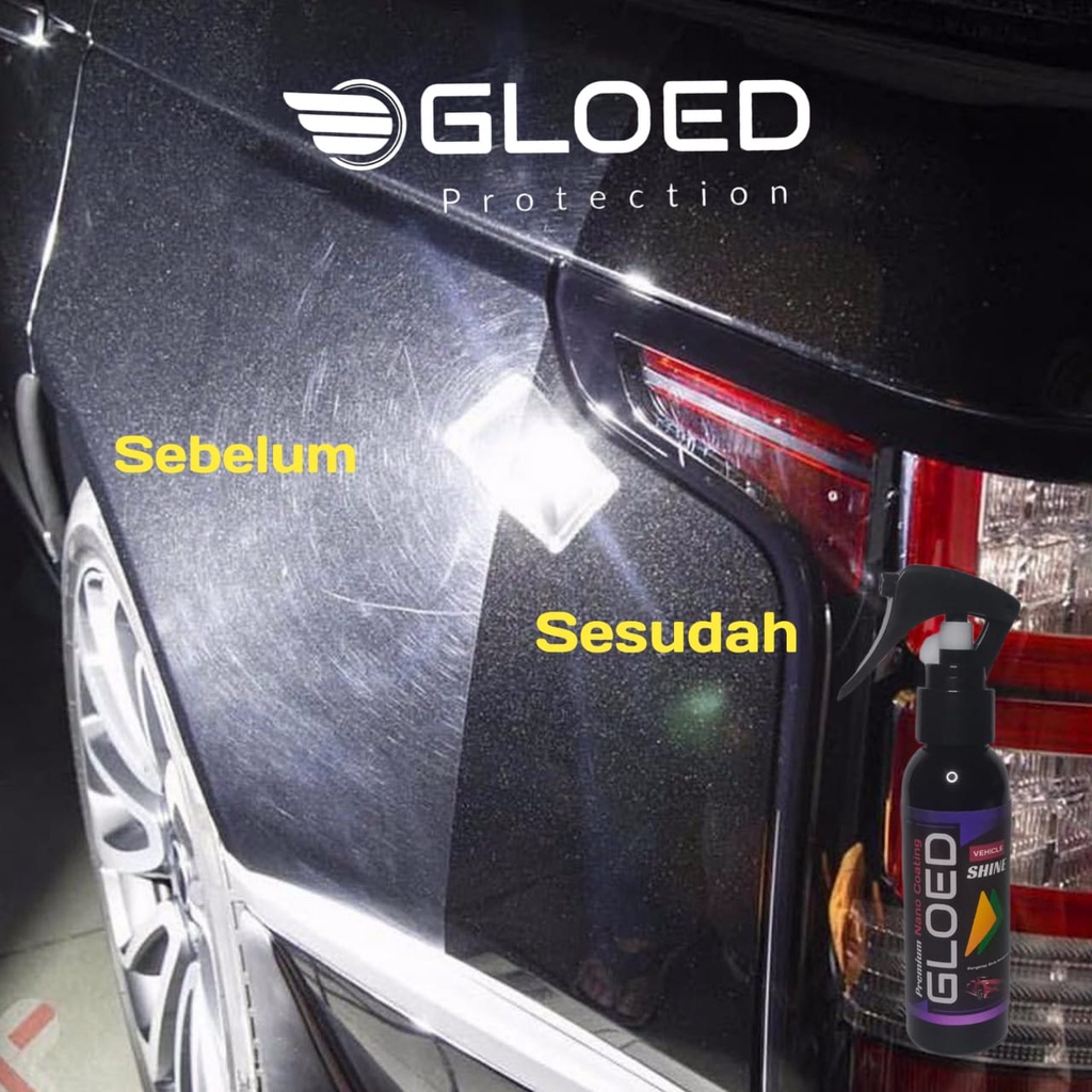 Gloed Vehicle Shine/ Pengkilap body motor mobil dan Helm Semi coating Wetlock - Gambar 4