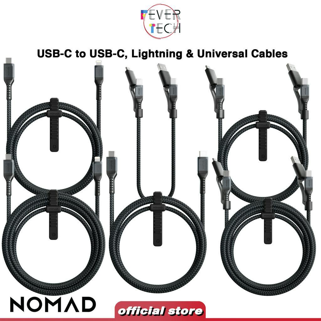 NOMAD Rugged Kevlar USBC to Lightning, Universal & USBC Cables
