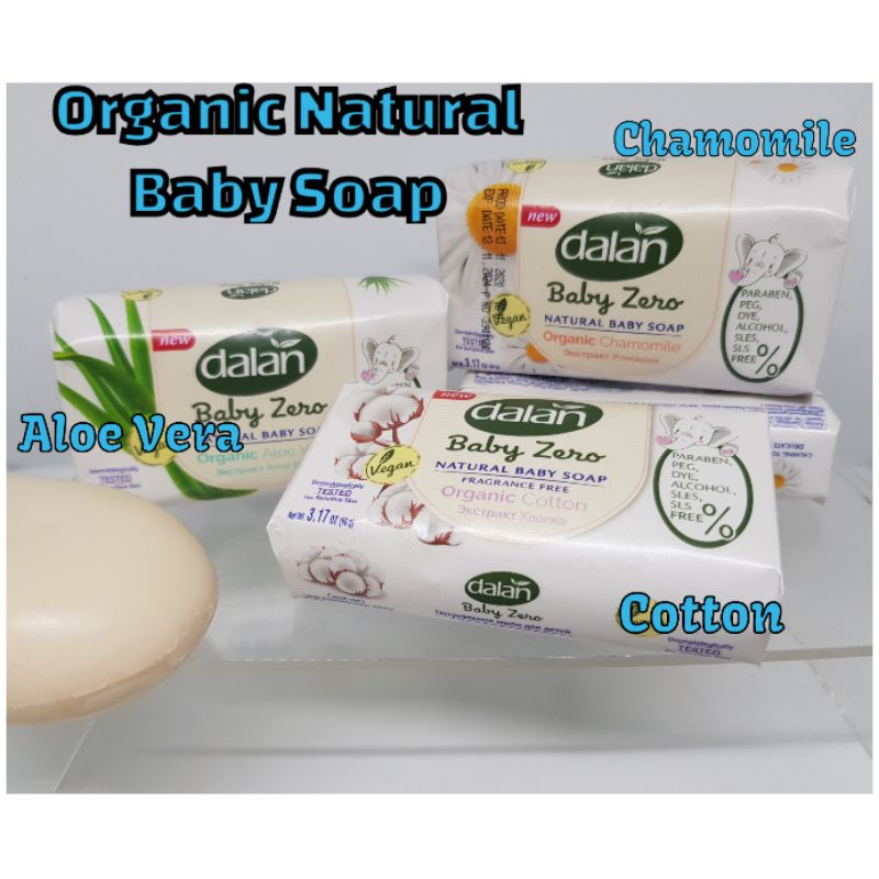 Organic Dalan Baby Zero Natural Baby Soap-Bundle of 6 bars