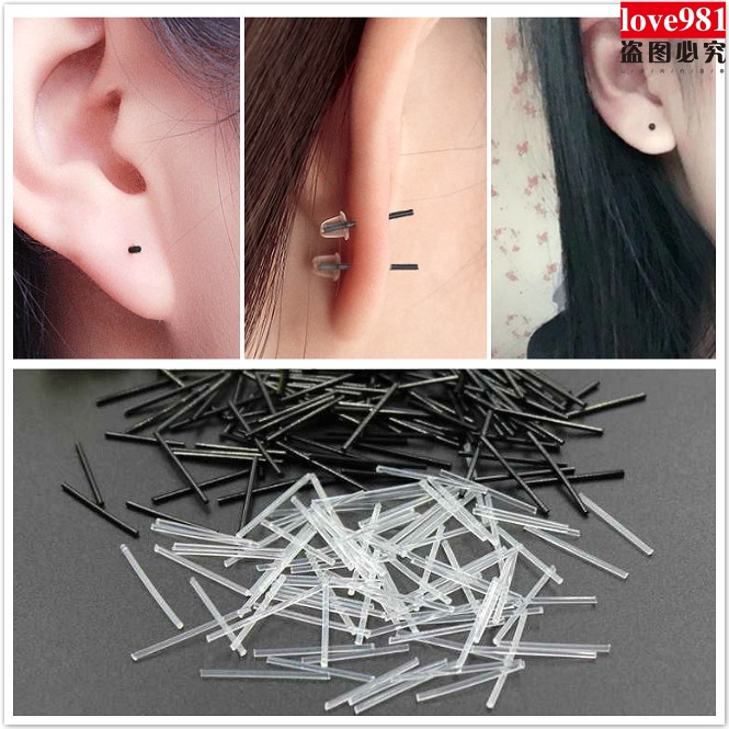 Plastic ear stud sticks clearance