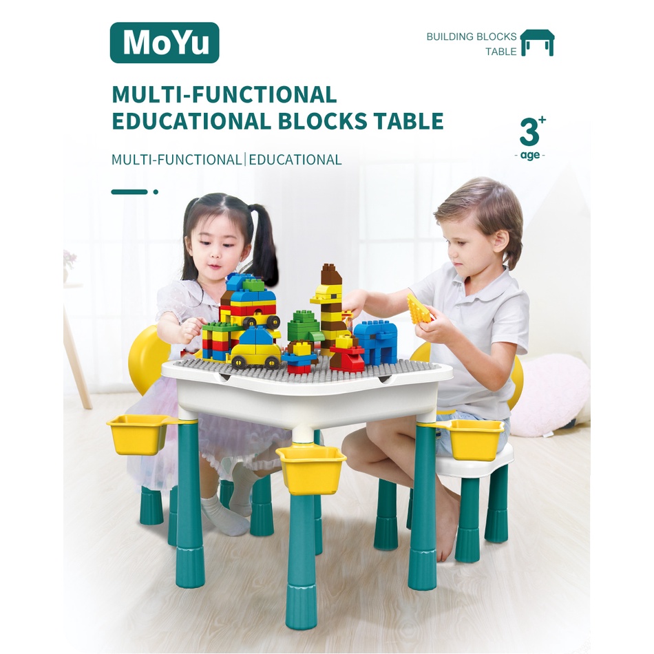 Kids building block store table