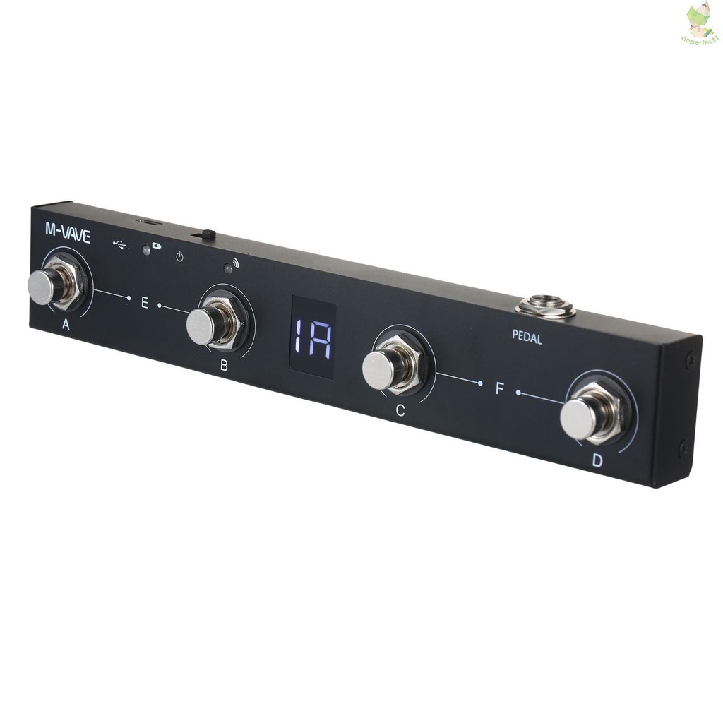 Irfora MIDI-controller M-VAVE Chocolate BT draadloze oplaadbare 4 knoppen draagbare MIDI pedaal controle APP