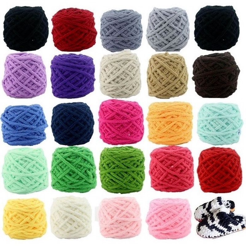 1pc=100g Chenille Velvet Thick Yarn Soft Crochet Y... – Vicedeal