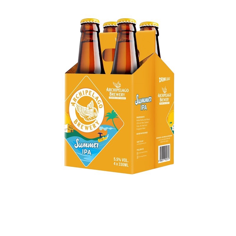 Archipelago Brewery Summer IPA Craft Beer Bottle, 4 x 330ml Shopee