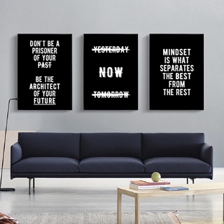 Never Be A Prisoner hot Of Your Past Canvas Wall Art, Motivational Decor, Office Decor, Success Quotes, Motivational Quotes