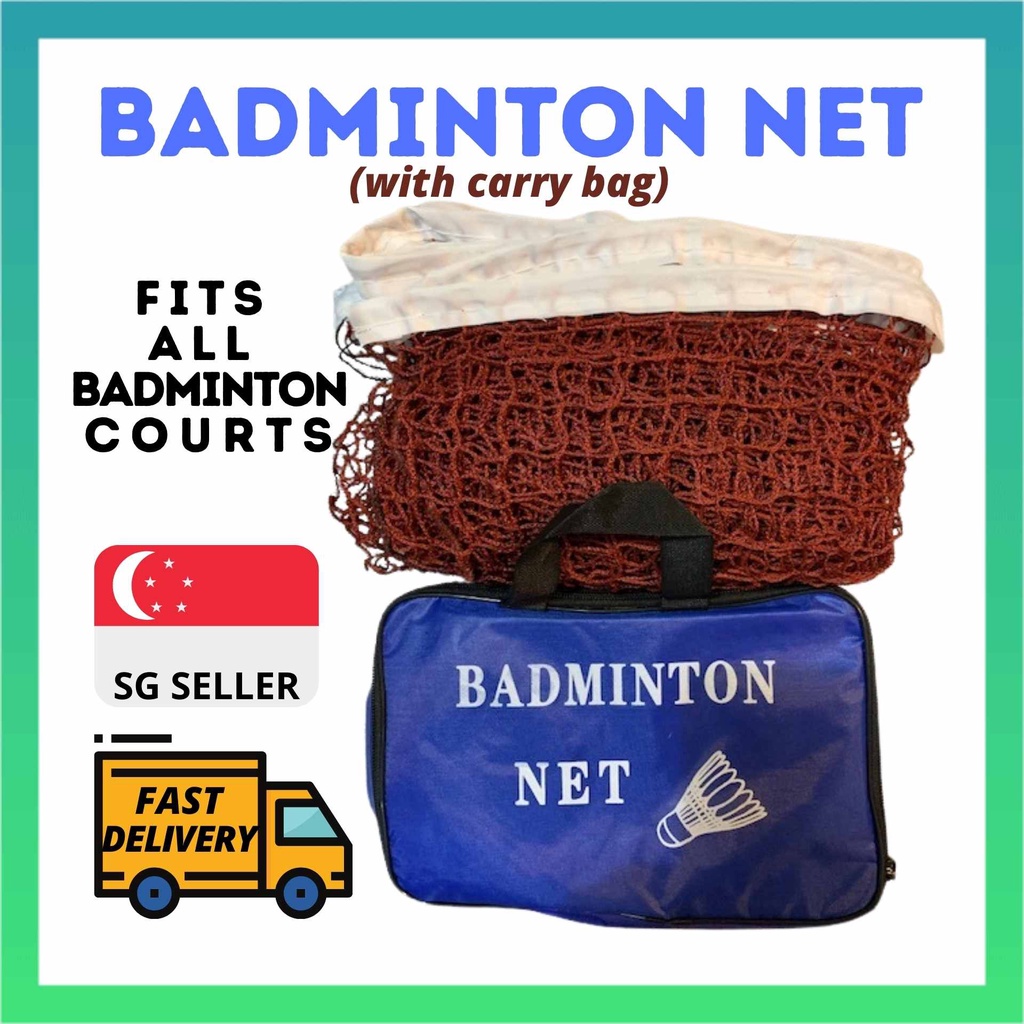 (BADMINTON NET) BASIC STANDARD SIZE NETS FITS ALL SG COURTS HDB COURT