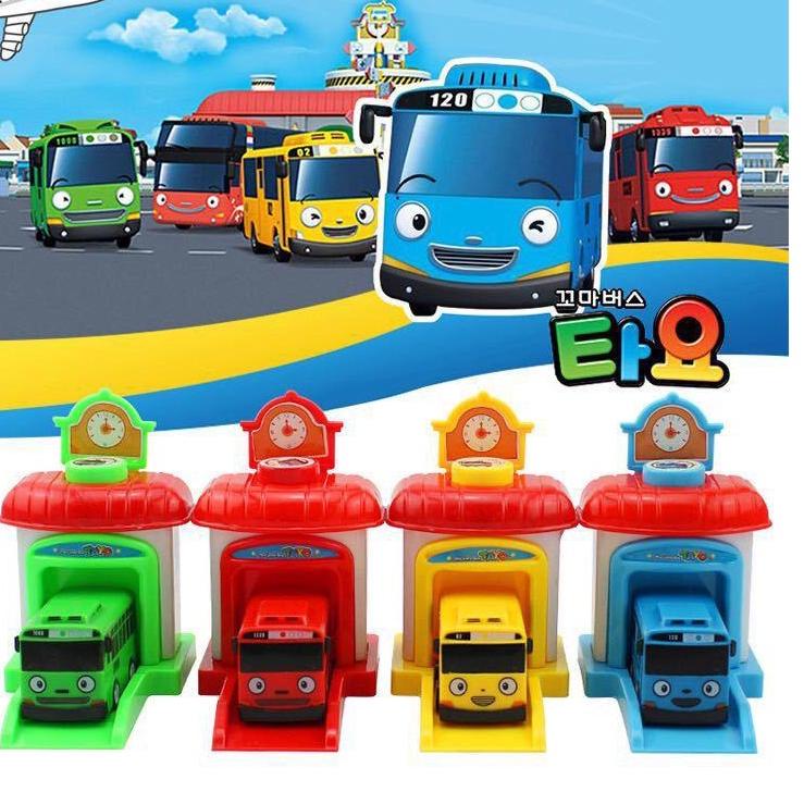 New Edufuntoys - tayo GARAGE pullback With Throwing GARAGE/little bus ...