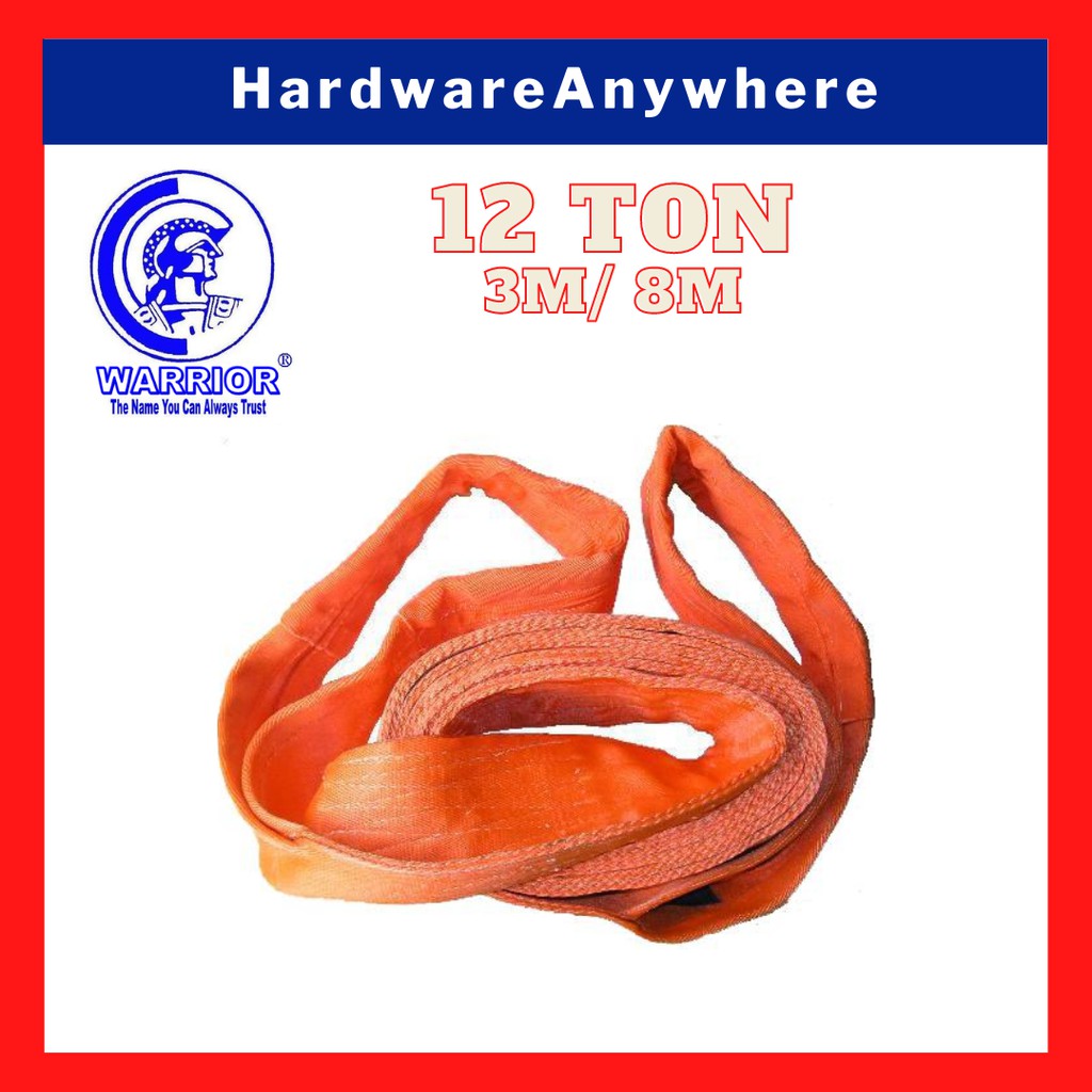 Webbing Sling / Lifting Rope / Webbing Belt 12TON (3M/ 8M) | Shopee ...