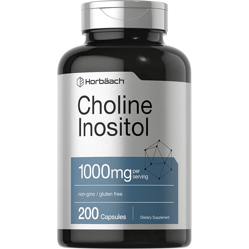 Horbaach Choline Inositol 1000 mg 200 Tablets Oral Tablets Strengthen