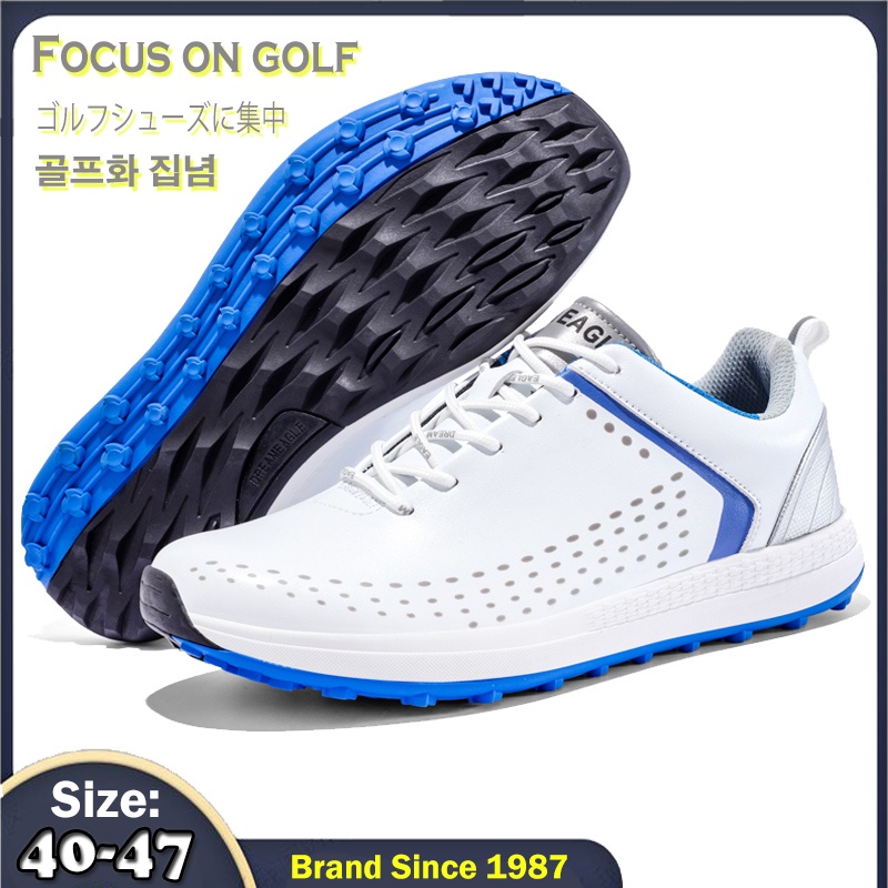 Spikeless Waterproof Golf Shoes Men Comfort Breathable Golf Footwear