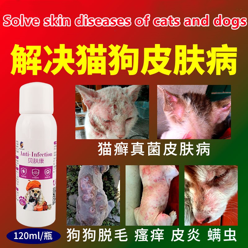 Dog Skin Ulcer Spray 120ml Pet Fungal Infection Dermatitis, 53 OFF