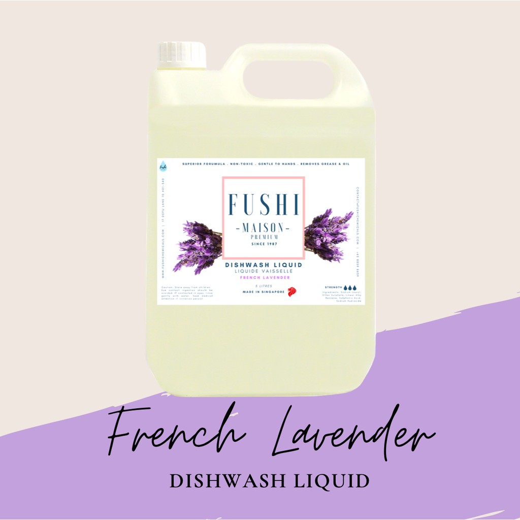 Fushi Maison Premium Dishwashing Liquid (French Lavender) Shopee