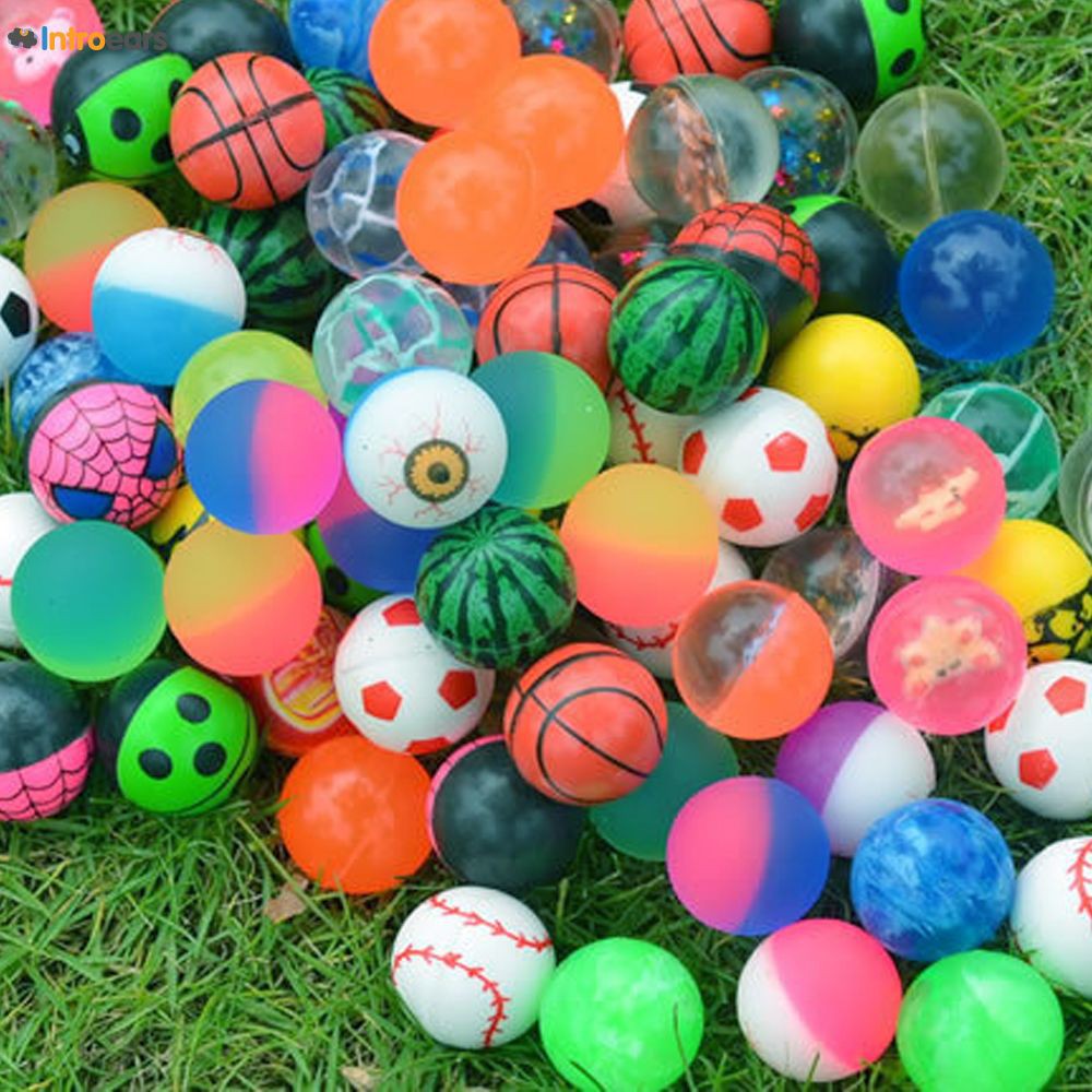 100 solid rubber ball jump ball bouncy ball children's toys High Bounce