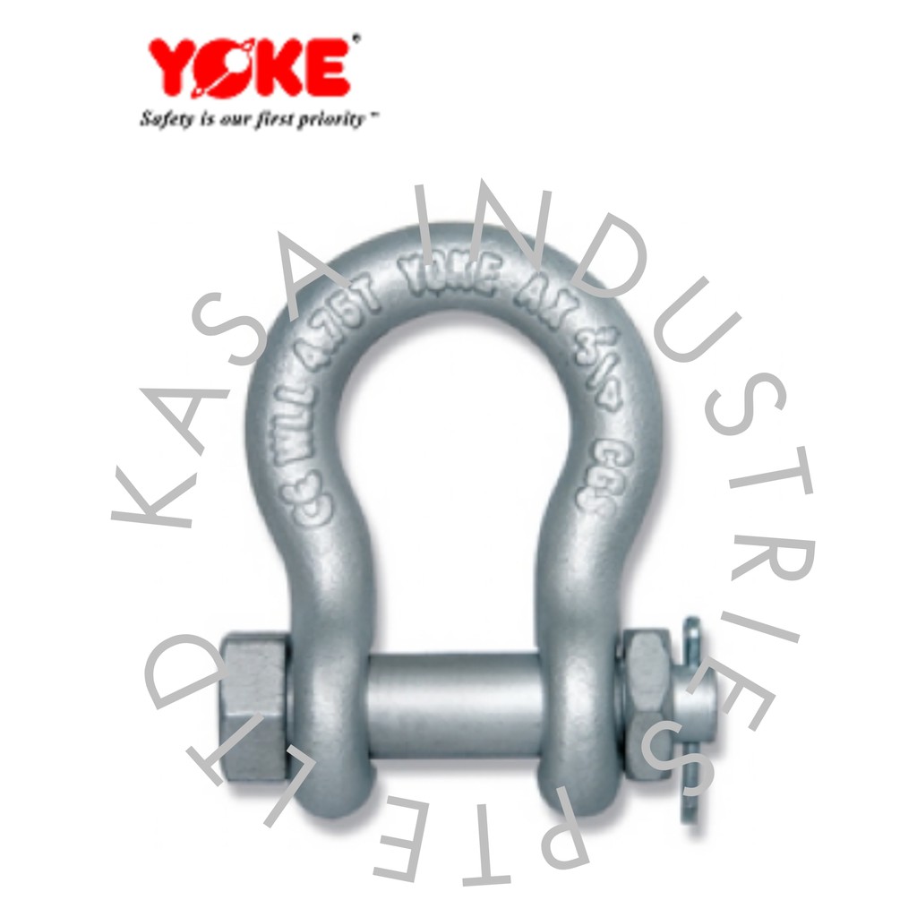 YOKE Forged Carbon Steel Anchor Shackle with Bolt Pin 8-838 | Shopee ...
