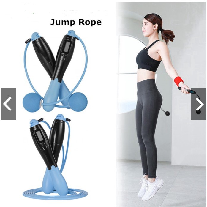 【SG Seller】Jump Rope Smart Dual Purpose Skipping Rope Dual-Mode Digital Anti-Slip Hand Grip LCD Screen Sport Exercise Wo