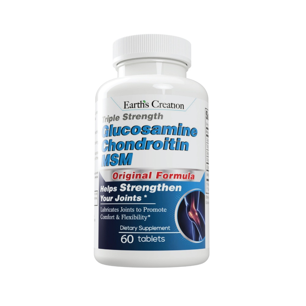 Earth's Creation Triple Strength Glucosamine Chondroitin MSM