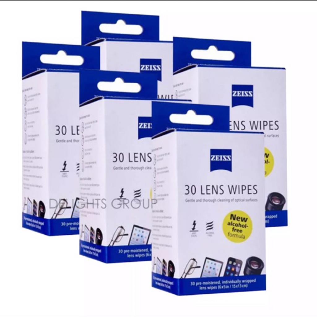 Zeiss AlcoholFree Lens Cleaning Wipes 30s BUNDLE of 5 Shopee Singapore