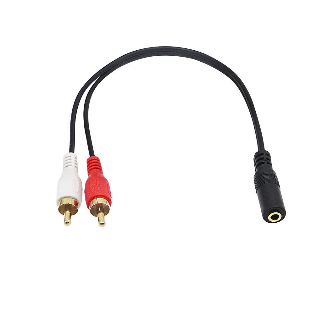 ★SG Ready Stock★3.5mm Female to Dual RCA Male Stereo Splitter Cable 3.5 ...