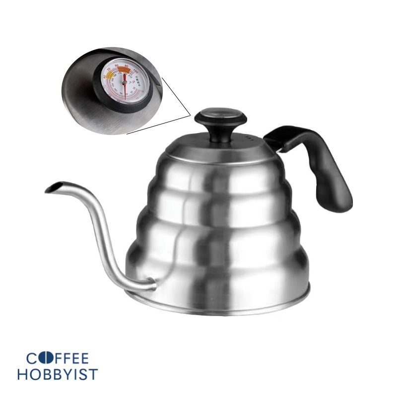 Stainless Steel Gooseneck Kettle with Thermometer/ Drip Kettle for ...