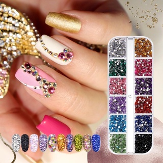 Colorful Rhinestones for Nails Design Diamond Beads Gems Rhinestones Nail  Art Decoration for Nail DIY Crafts - style 3