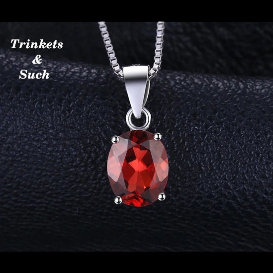 Red and hot sale silver necklace