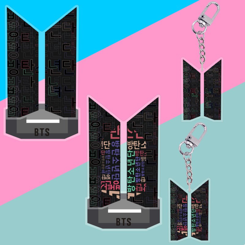 BTS Album Logo Action Figure Standee Keychain Table Stand Decor ...
