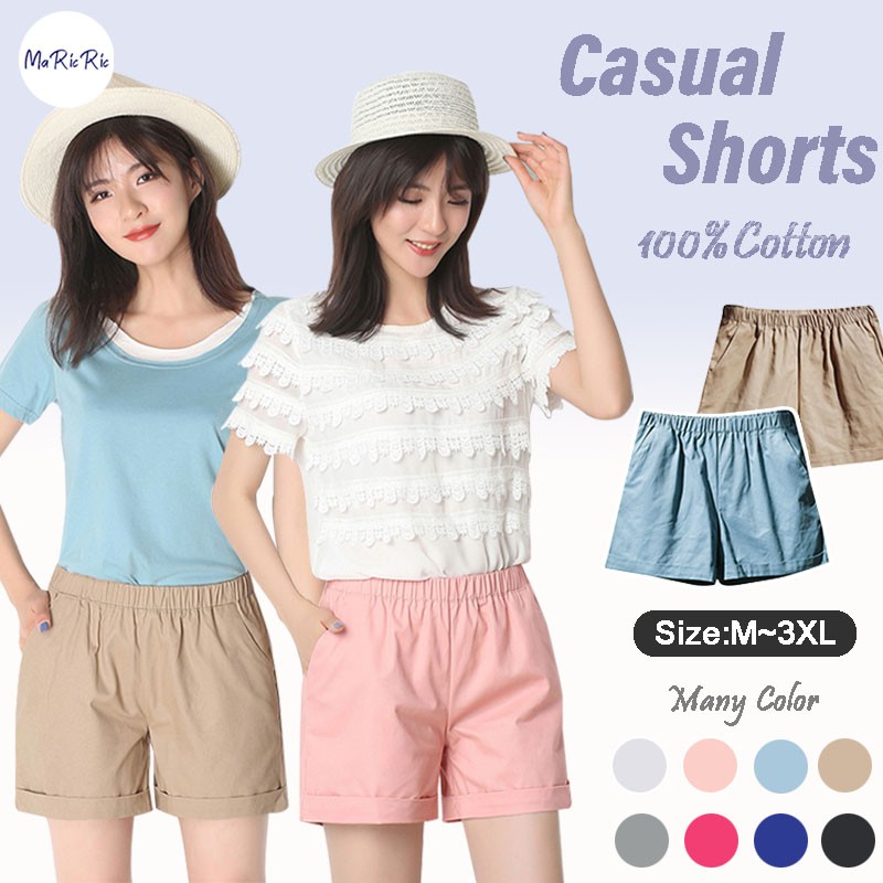 (SG InStock) Women Casual Shorts Home Wear (Street Wear. Outdoor Wear ...