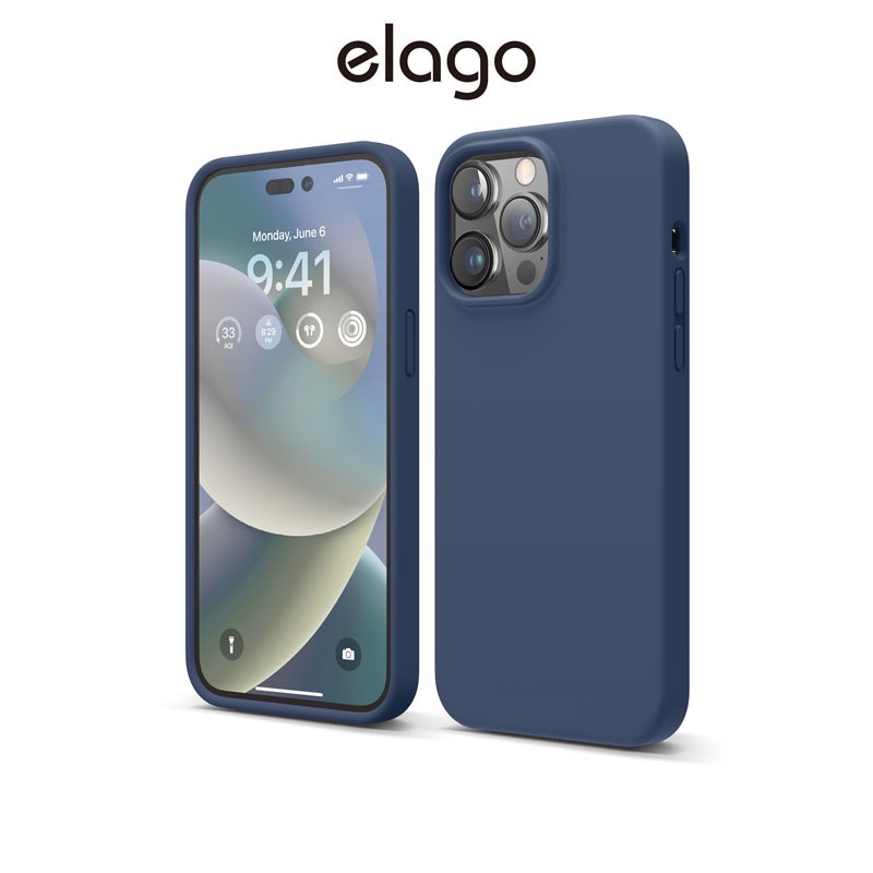 elago Liquid Silicone case Compatible for iPhone 14 Pro Max Case, Liquid Silicone Case, 14 Colors, Full Body Screen Camera Protective Cover, Shockproof, Slim Phone Case, Anti-Scratch Soft Microfiber L